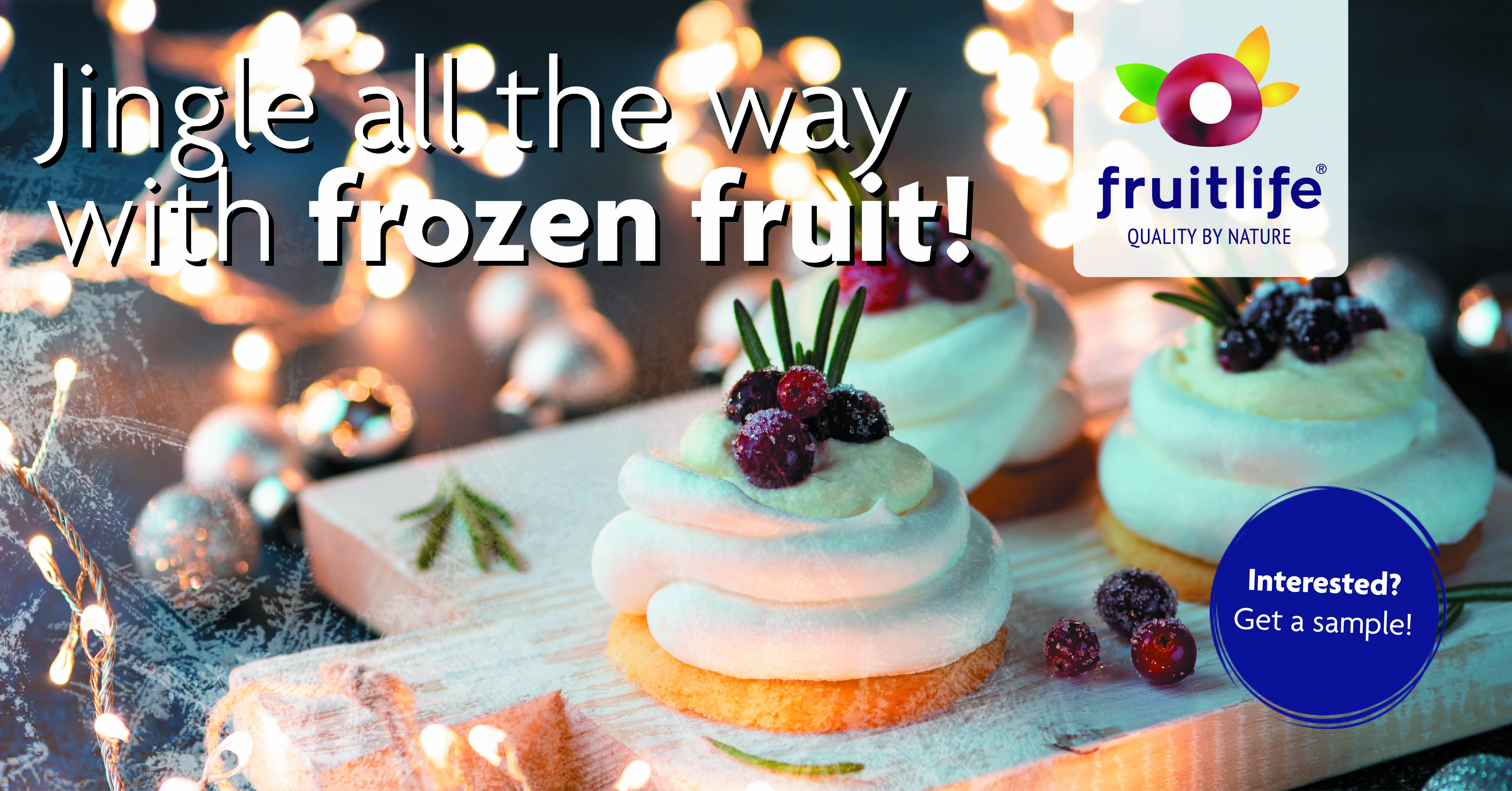 Jingle all the way with frozen fruit